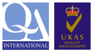 QA International and UKAS Quality Management logos