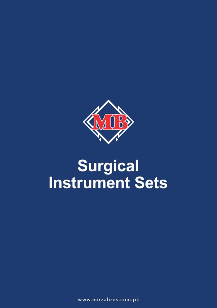 Surgical Instrument Sets catalogue – Mirza Brothers
