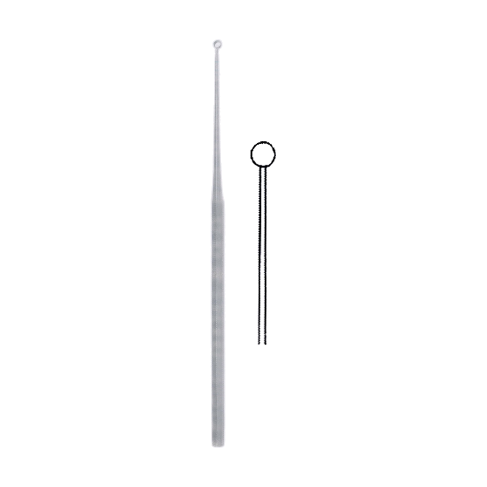 Buck Ear Curette 16.5 cm, 6 1/2", Blunt (MB10-053)
