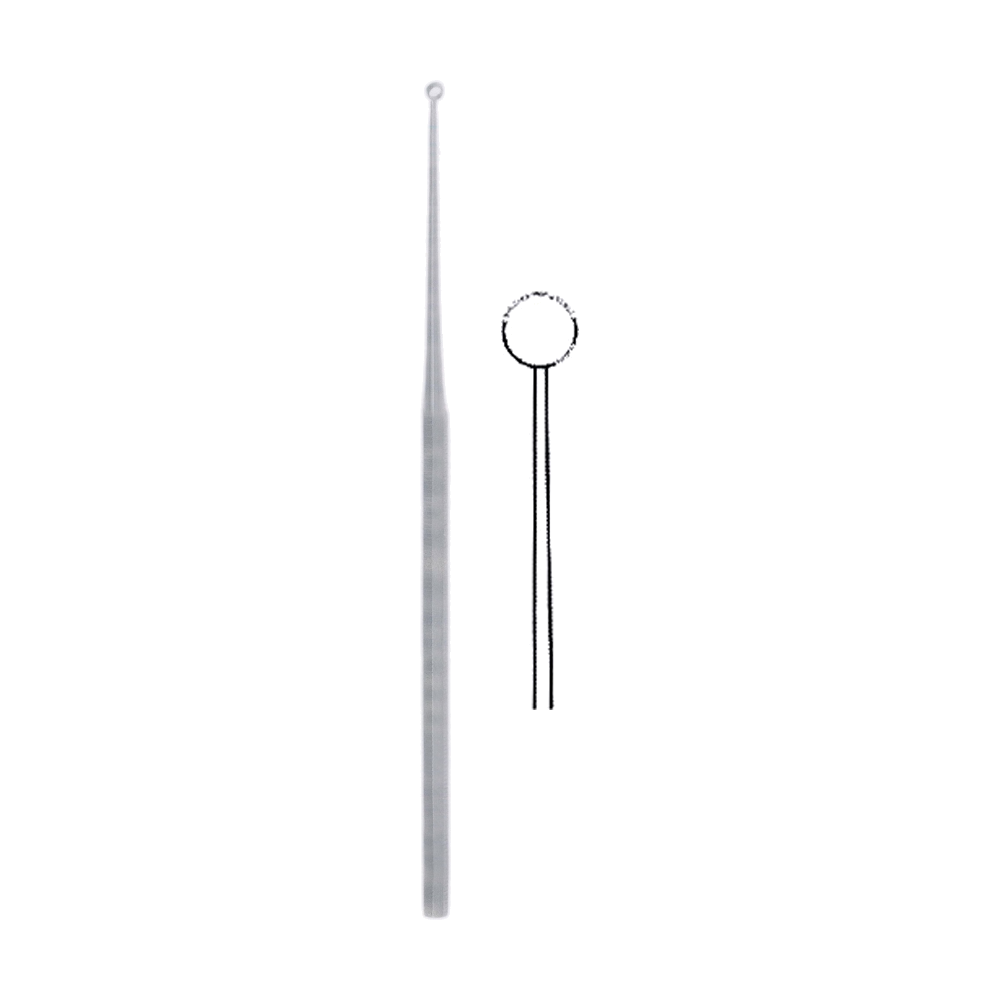 Buck Ear Curette 16.5 cm, 6 1/2", Sharp (MB10-064)