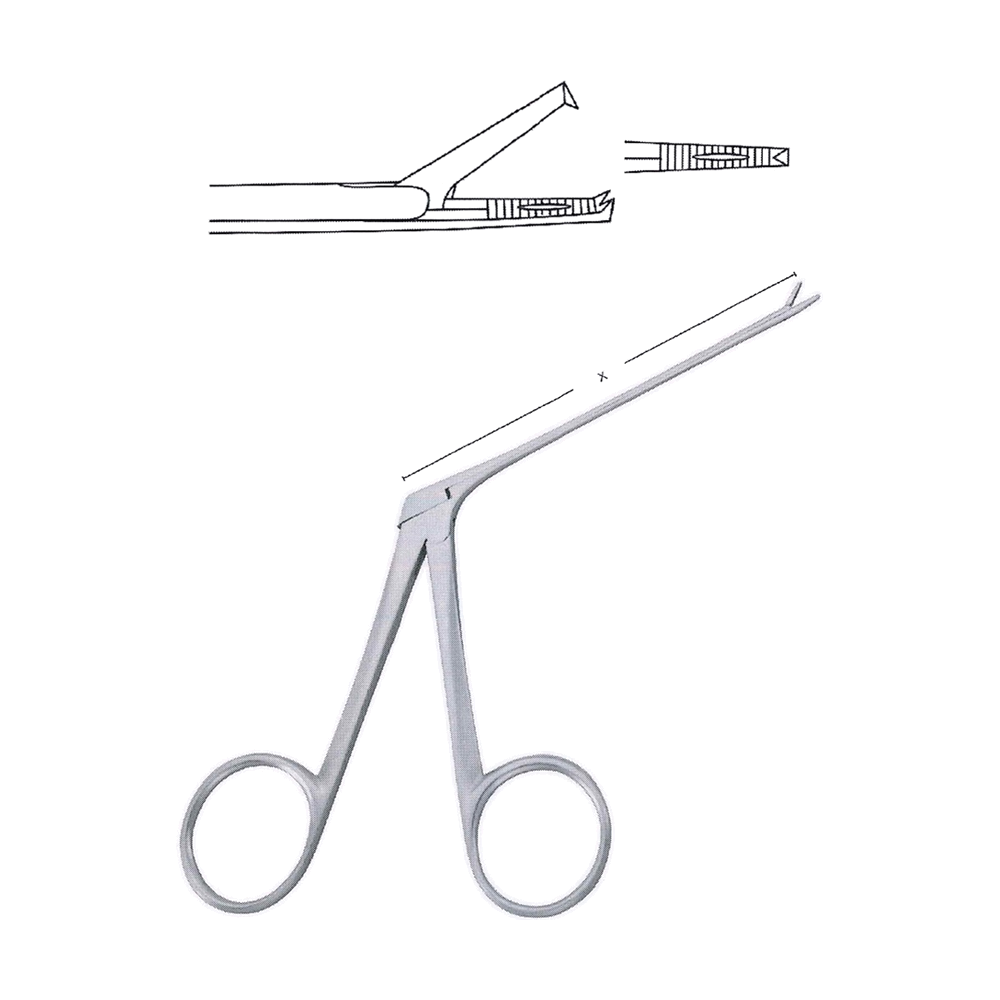Noyes Nasal Dressing Forceps, X = 11 cm, 3 1/2", 1 x 2 (MB10-192)