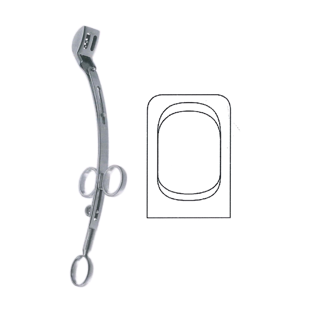 La Force Adenotome 24.1 cm, 9 1/2", Unperforated, Fig 2, 26 x 19.3 mm, Medium (MB10-293)