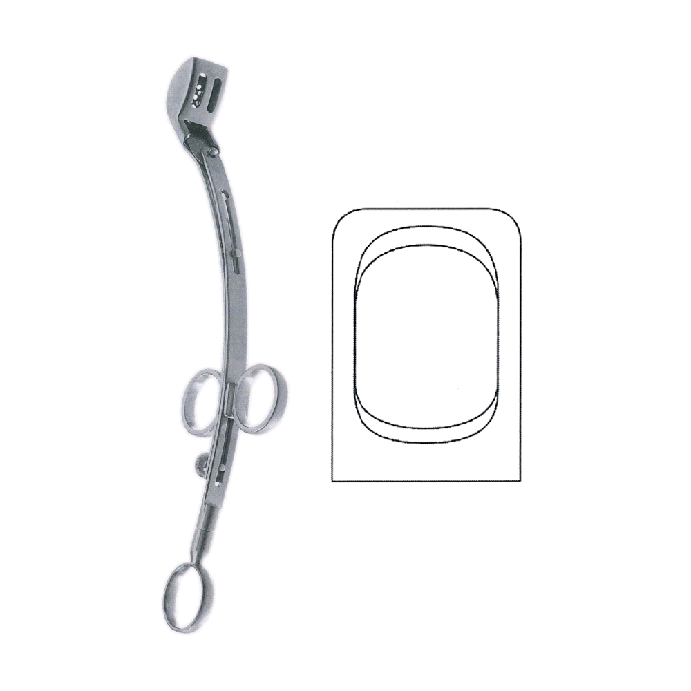 La Force Adenotome 25 cm, 10", Unperforated, Fig 3, 30 x 22.2 mm, Large (MB10-295)