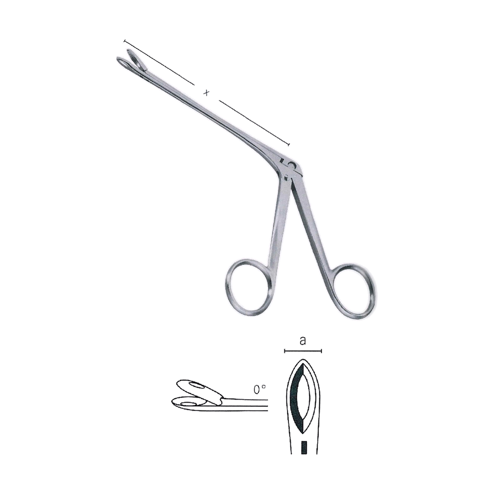 Well Blakesley Laminectomy Rongeurs 12 cm, 4 3/4", Straight, Fig. 5, 5.5mm (MB11-208)
