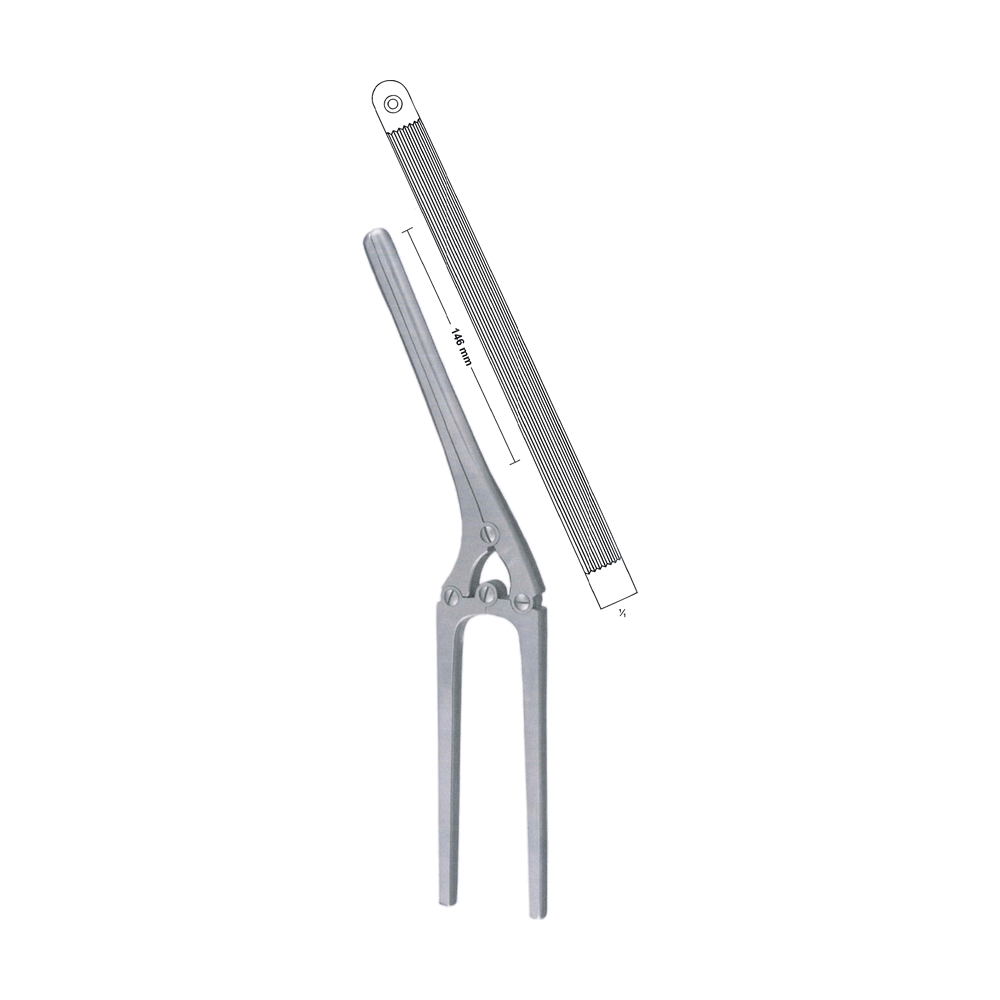 Payr Crushing Intestinal Clamp 35 cm, 13 3/4", Without Pin (MB12-073)