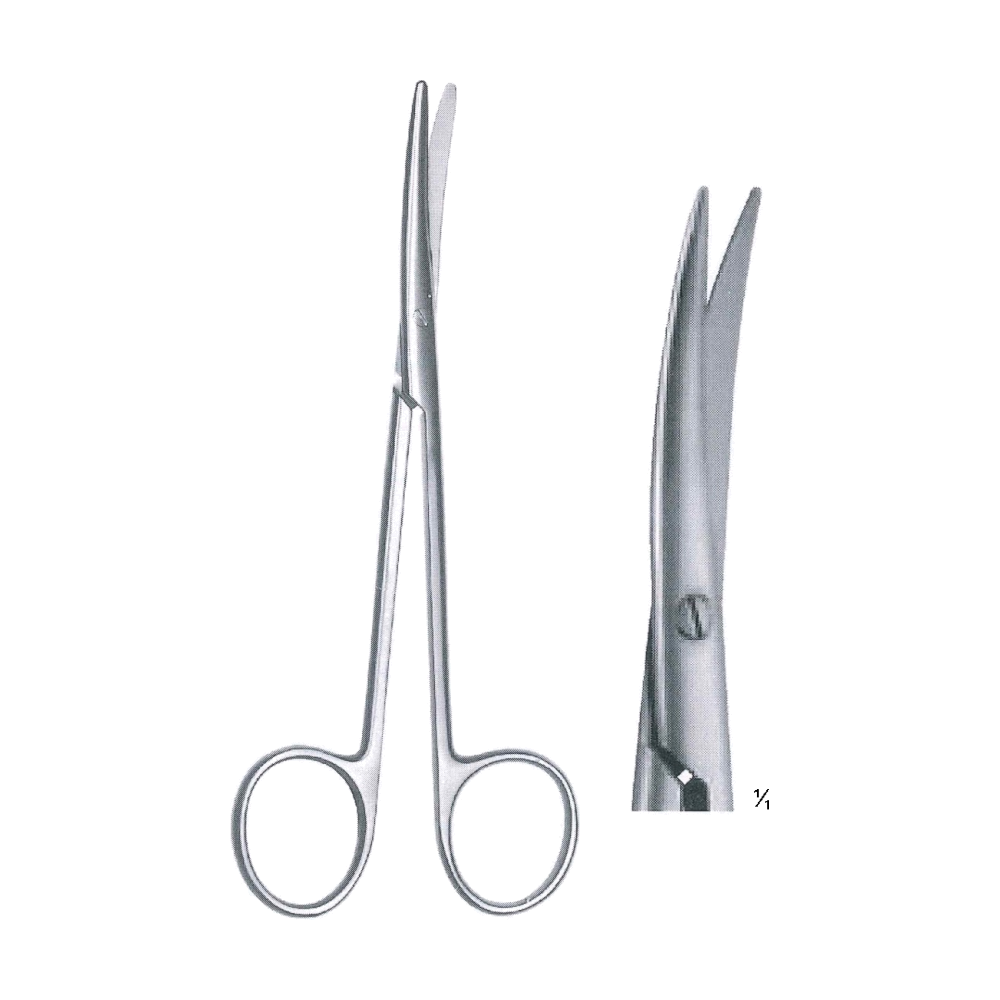 Metzenbaum-Nelson Scissors 18 cm, 7", S/S Cvd. (MB4-127)