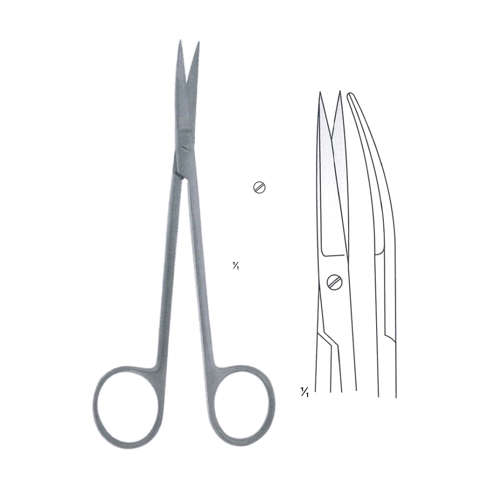 Joseph Operating, Dissecting Scissors 14 cm, 5 1/2", S/S Cvd. (MB4-148)