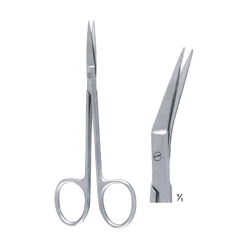 Iris Scissors 11.5 cm, 4 1/2", Angular Right. (MB4-177)