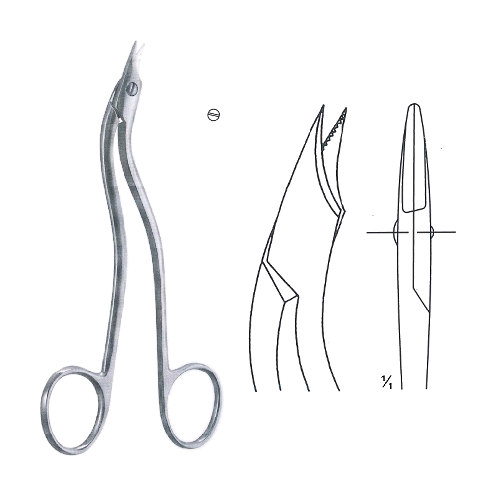 Heath Vascular Scissors 15 cm, 6", S/S Double Cvd. (MB4-209)
