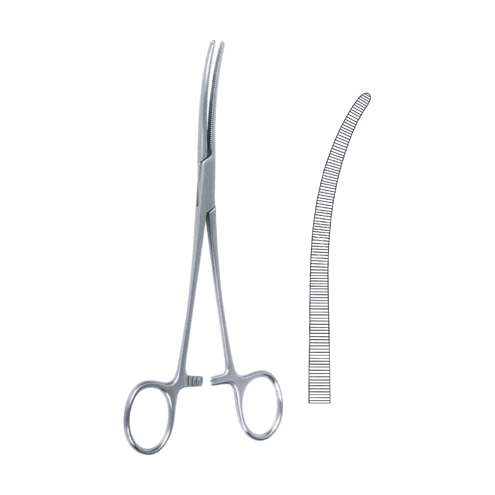 Rochester-Pean Haemostatic Forceps 27.9 cm, 11", Curved (MB6-098)