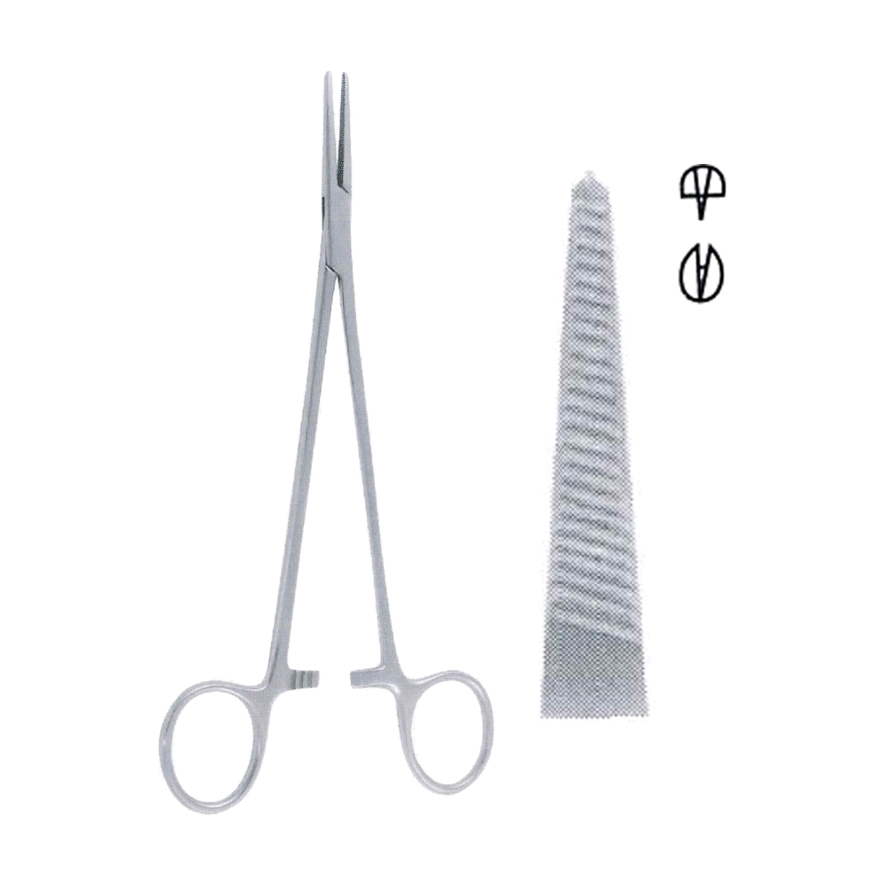 Halsted Haemostatic Forceps 21.5 cm, 8 1/2", 1x2 Teeth (MB6-132)