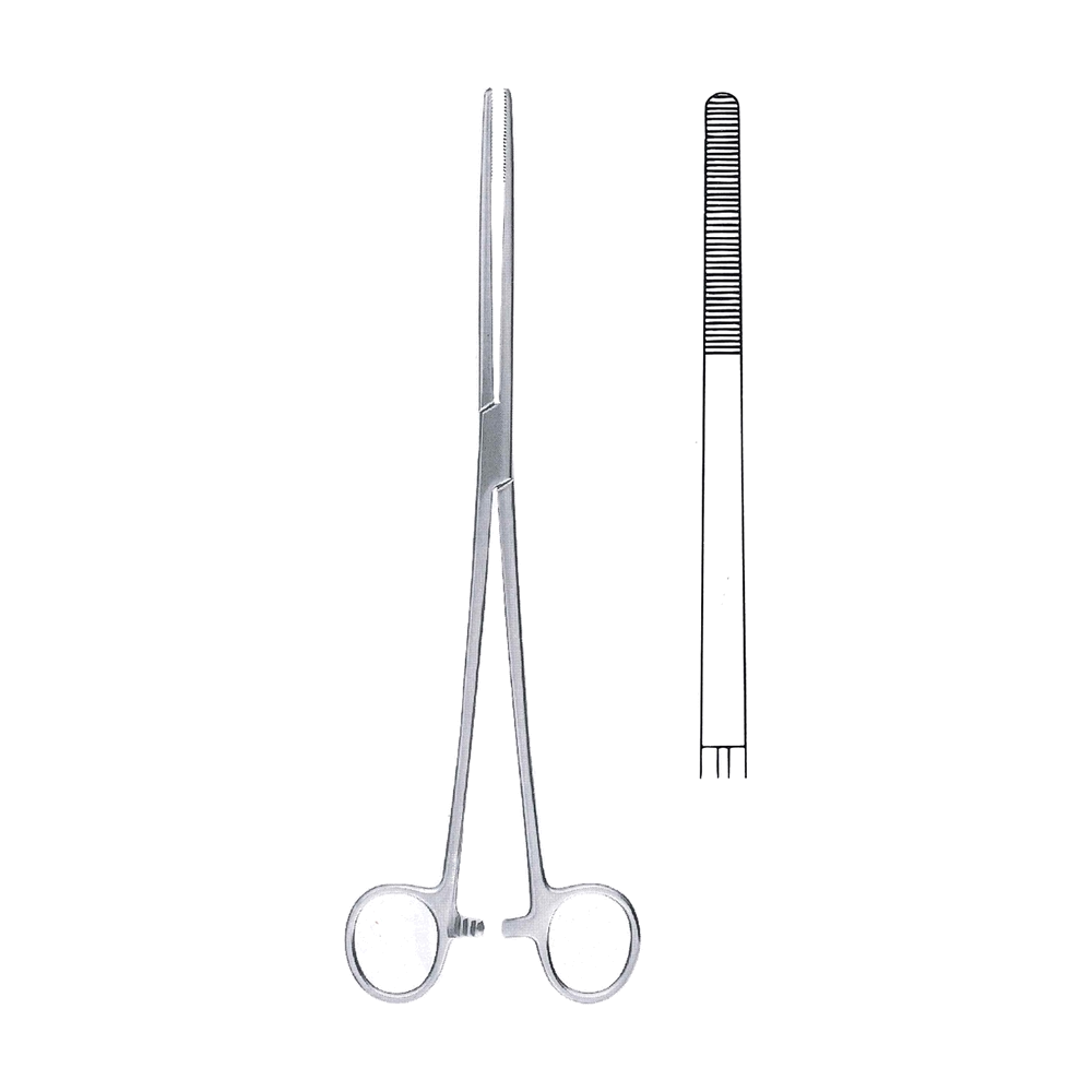 Bozemann Haemostatic Forceps 26 cm, 10 1/4", Straight (MB6-193)