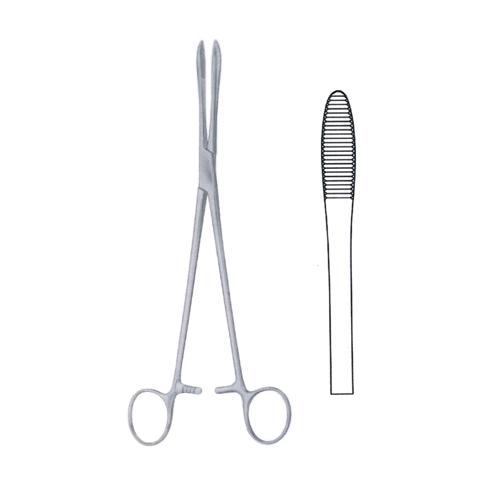 Collin Sponge & Dressing Forceps 24 cm, 9 1/2" (MB6-290)