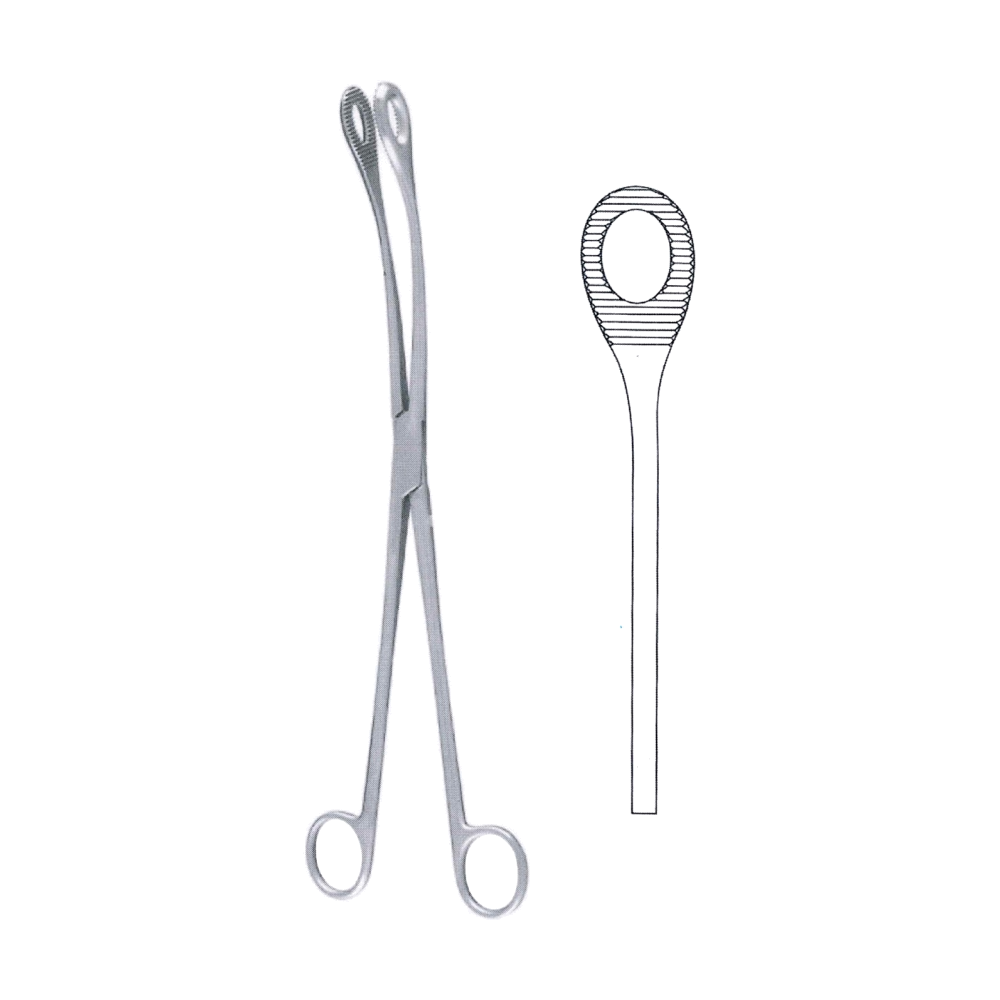 Kelly Sponge & Dressing Forceps 32 cm, 12 1/2", Straight (MB6-313)