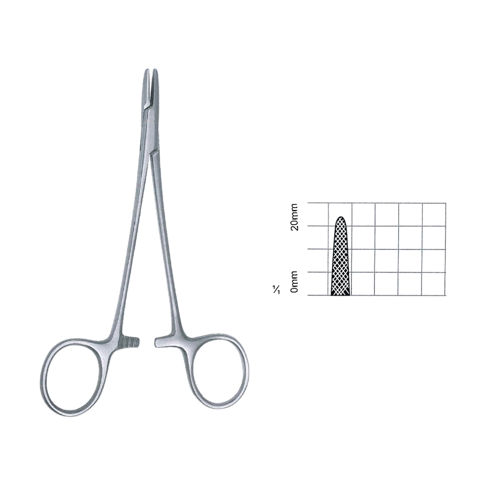 Baumgartner Needle Holders 16 cm, 6 1/4", Serrated-Solid (MB7-022)