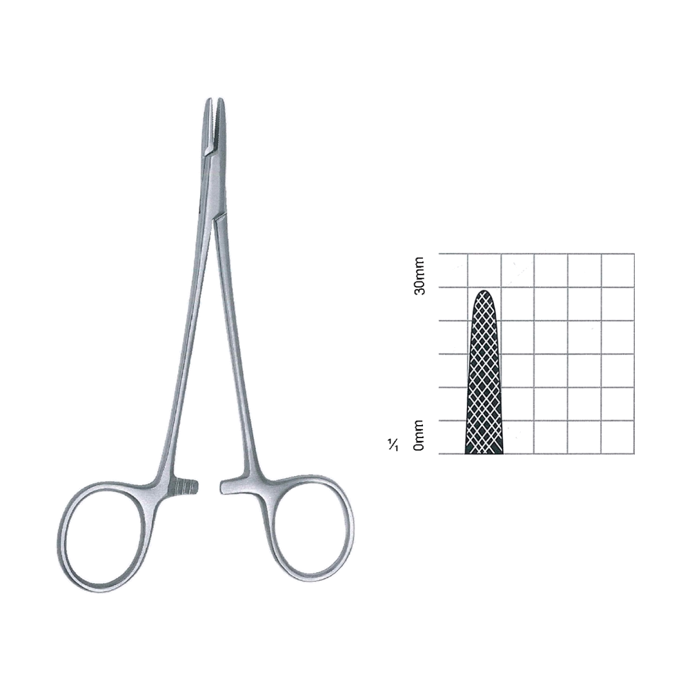 Baumgartner Needle Holders 26 cm, 10 1/4", Serrated-Solid (MB7-026)