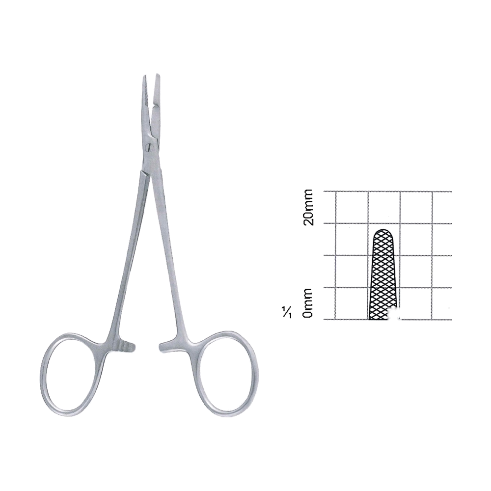 Olsen-Hegar Needle Holders 17 cm, 6 3/4", Serrated (MB7-074)