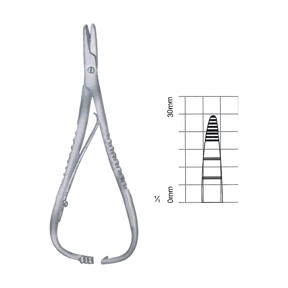 Macphail Needle Holders 17.8 cm, 7", Lined with Copper (MB7-099)