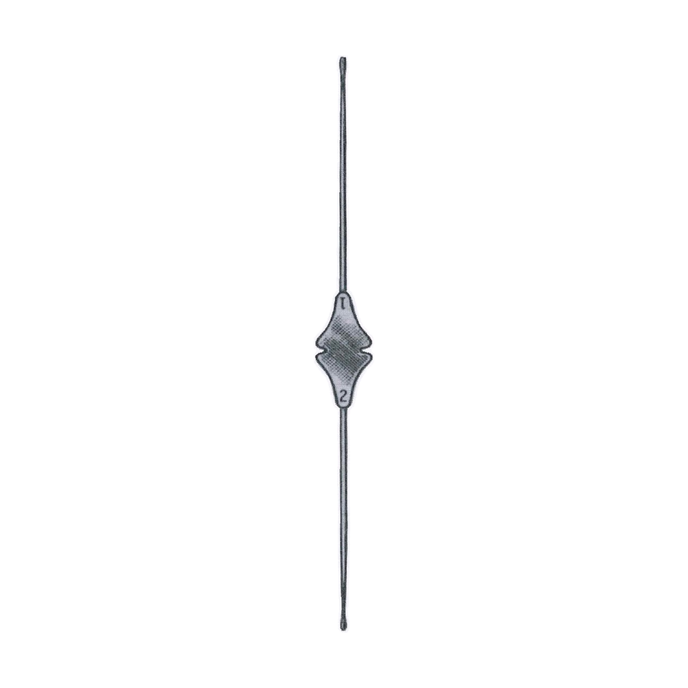 William Lacrimal Probe 1-2, Double Ended, Sterling Silver (MB7-430)