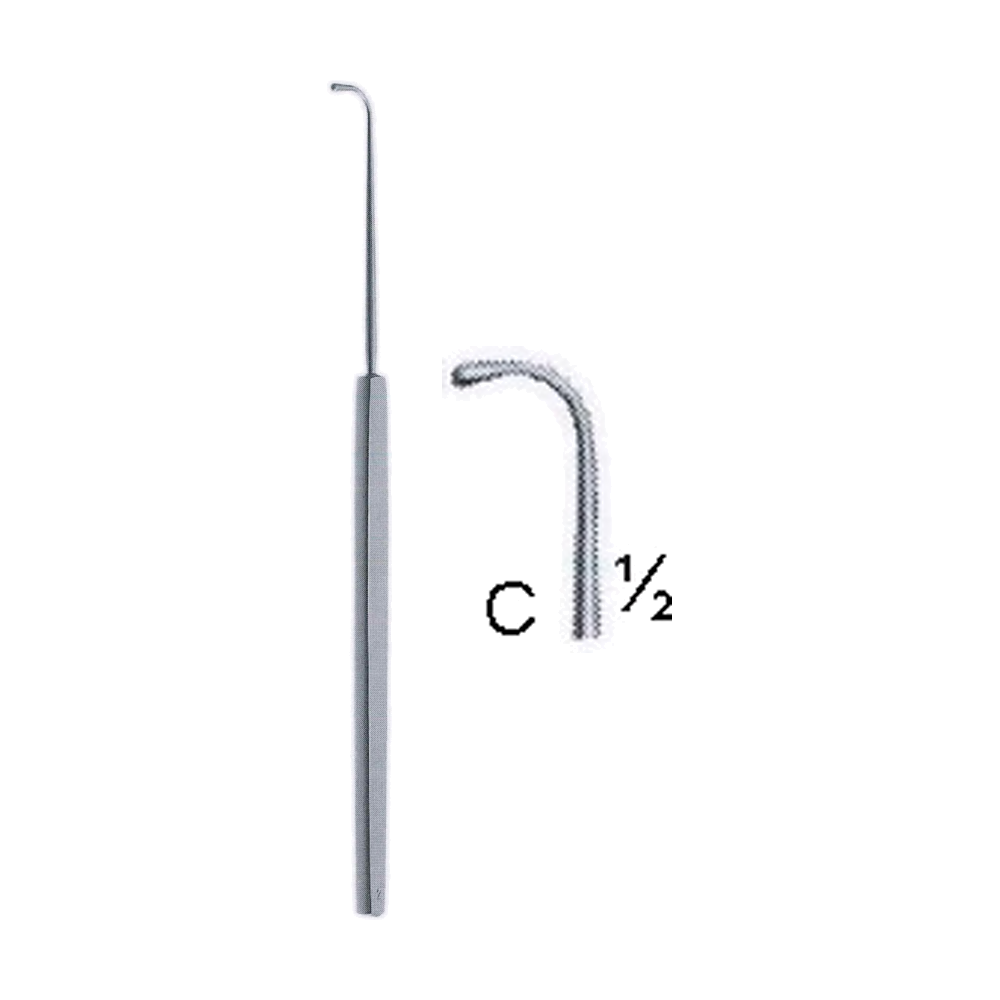 Von Graefe Strabismus & Skin Hook 15 cm, 6", C (MB8-023)
