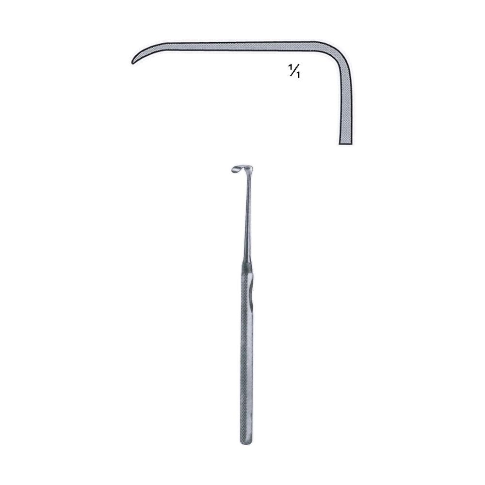 Mannerfelt-Langenbeck Hook 15.5 cm, 6", 15 x 6 mm, Fig. 1 (MB8-034)