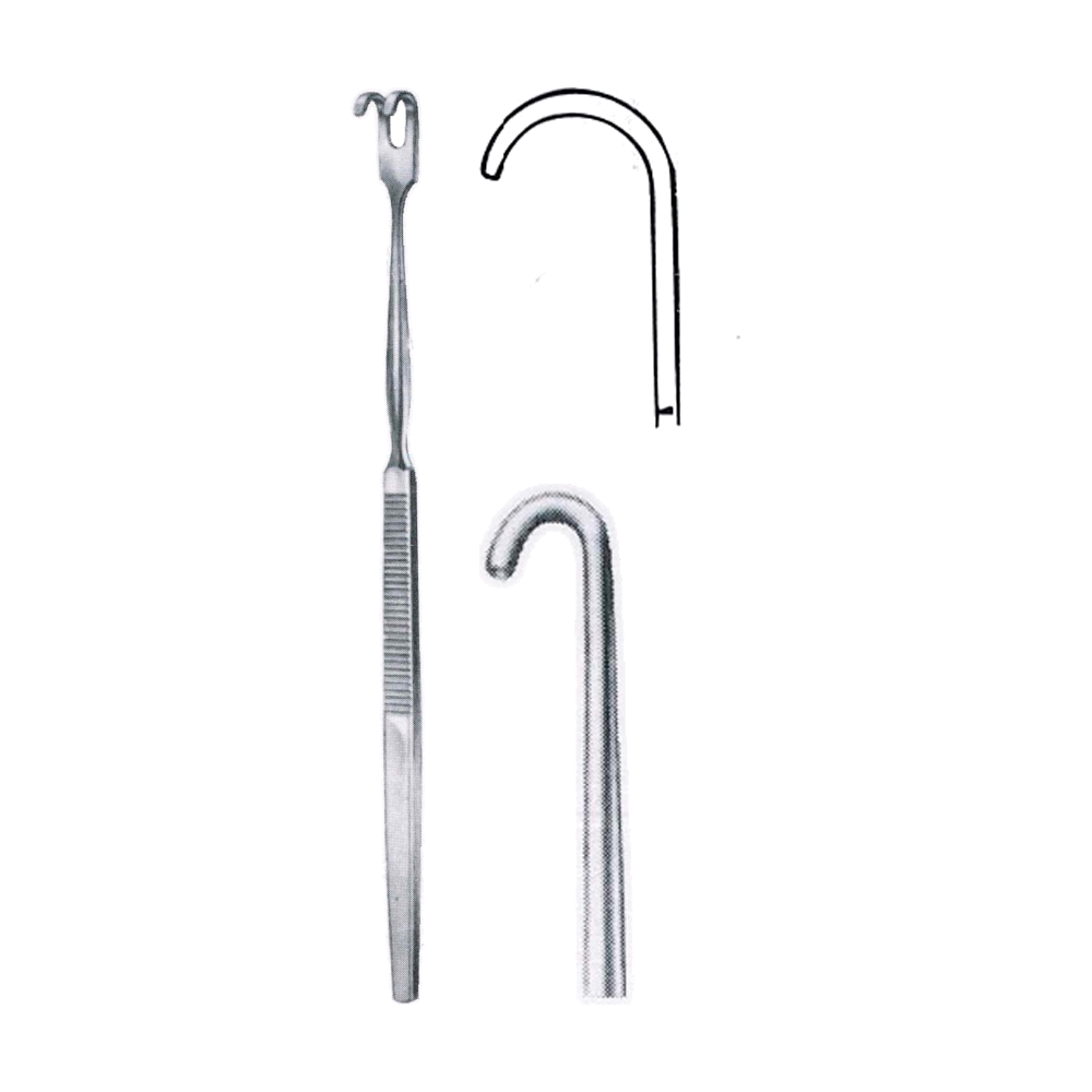 Finger Rake Retractor 16.5 cm, 6 1/2", One Prong, Blunt (MB8-071)