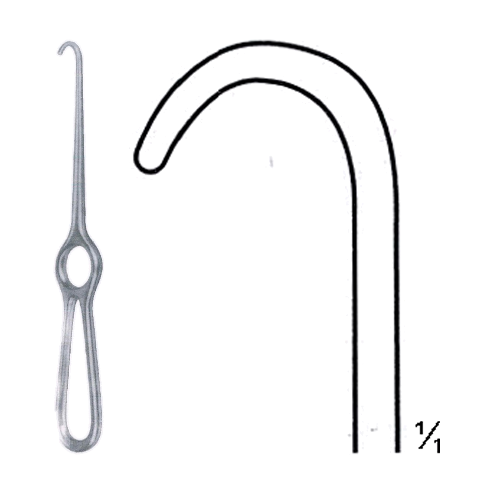 Kocher Hooklet Retractor 21 cm, 8 1/4", Blunt (MB8-084)