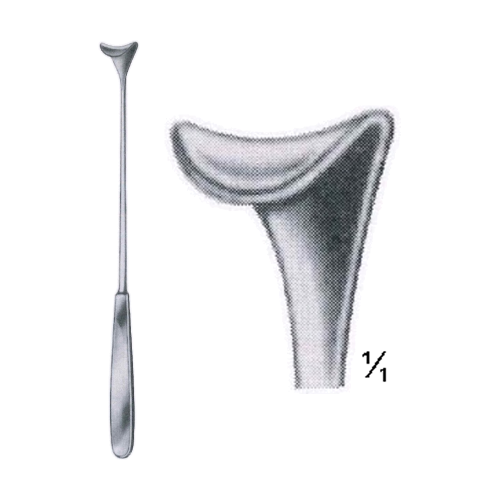 Cushing Hooklet Retractor 24 cm, 9 1/2", 11 x 14 mm (MB8-144)