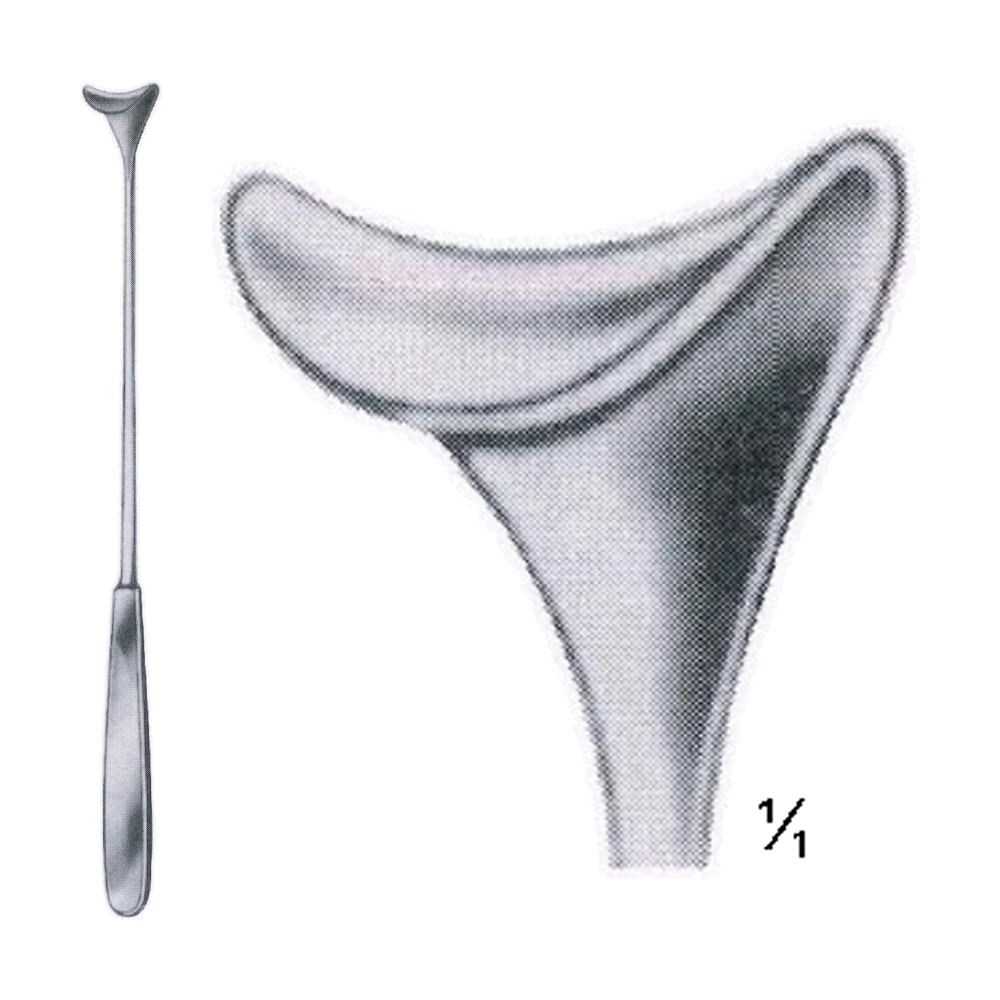 Cushing Hooklet Retractor 24 cm, 9 1/2", 15 x 22 mm (MB8-146)