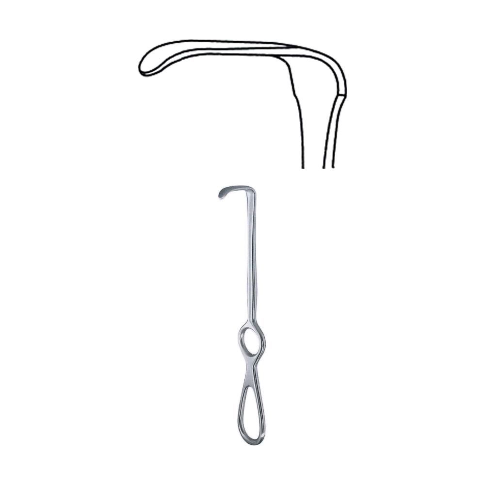 Langenbeck Retractor 20.4 cm, 8", 30 x 11 mm (MB8-207)