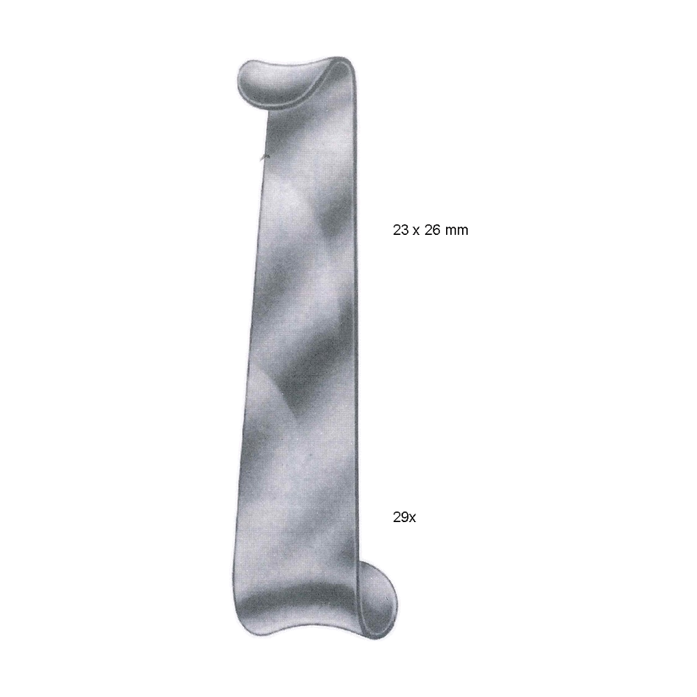 Roux-Magnus Retractor 16 cm, 6 1/4", 23 x 26 mm / 29 x 38 mm (MB8-273)