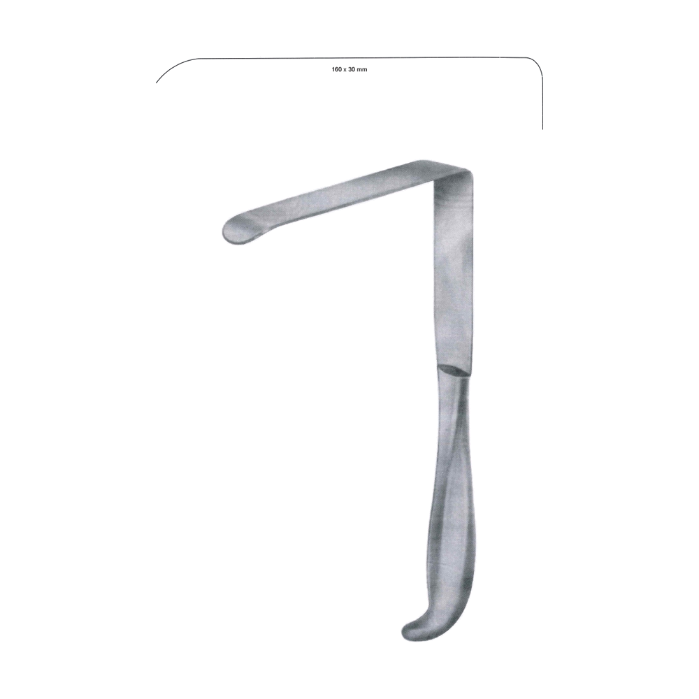 Brunner Retractor 24 cm, 9 1/2", 160 x 30 mm (MB8-326)