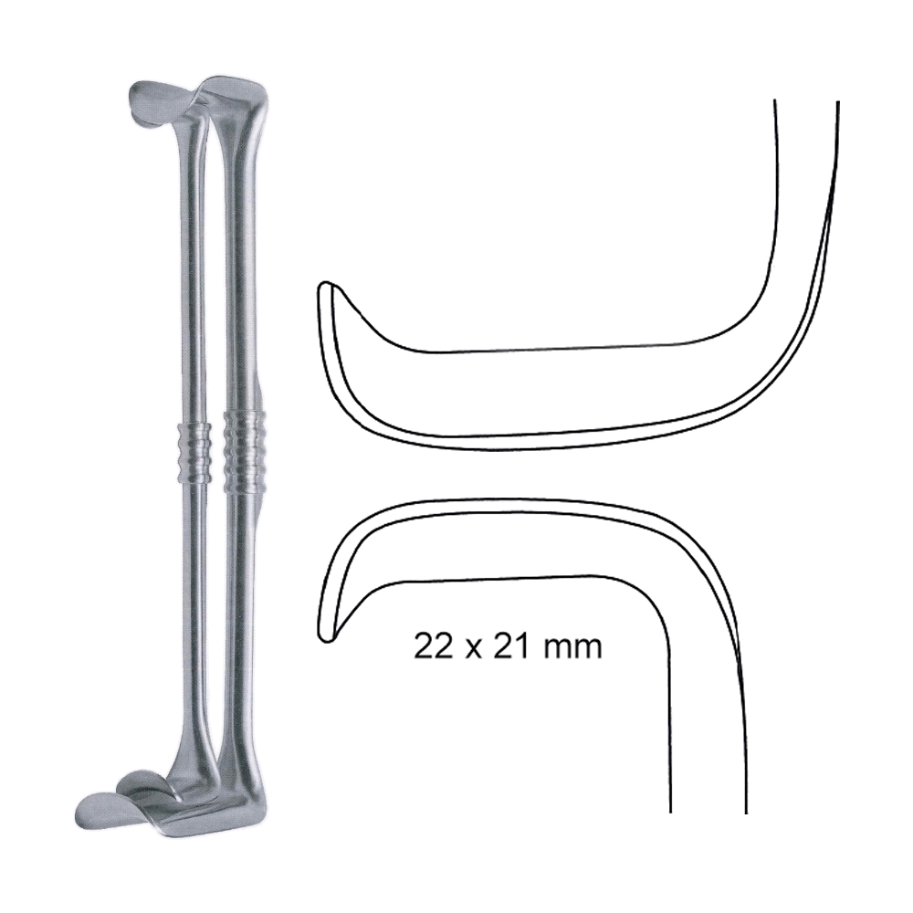 Richardson-Eastman Retractor 25 cm, 10", Set of 2 Piece, 64 x 43 mm (MB8-417)