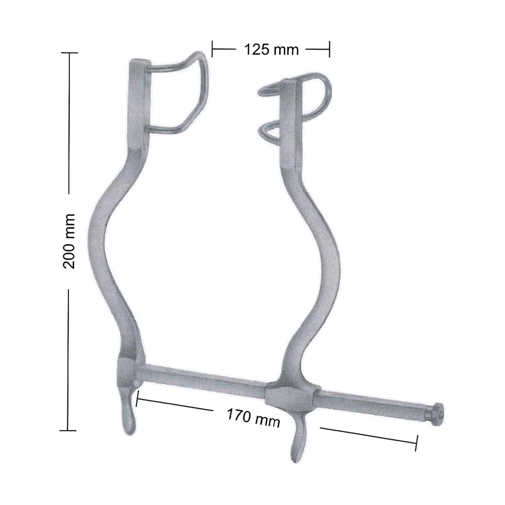 Gosset Retractor, Blades 55 mm Deep (MB8-526)