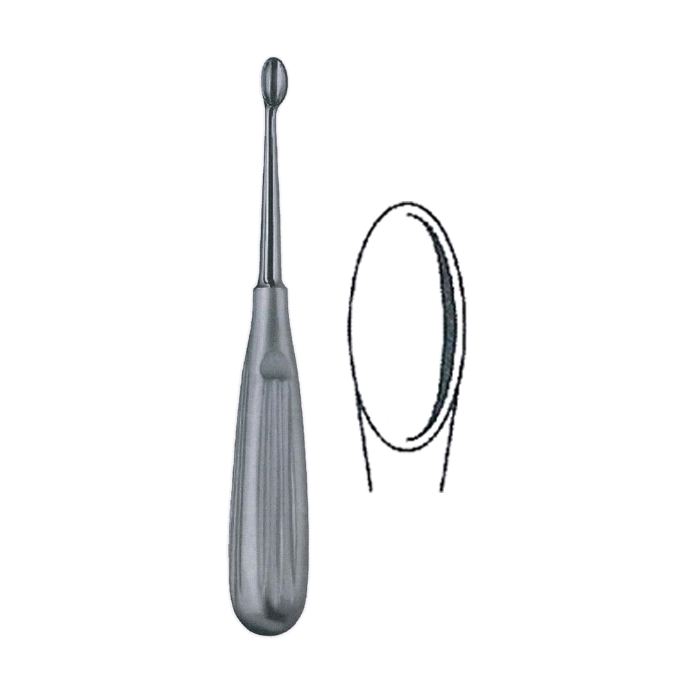 Schede Bone Curette 17 cm, 6 3/4", Size 2 (MB9-430)