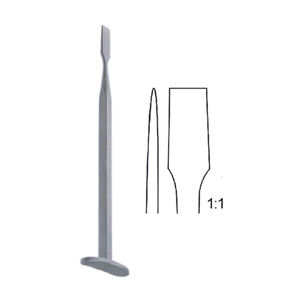 Smillie Meniscectomy Knife 16 cm, 6 1/4", Straight Shaft, Blade Tip Width 7.8 mm, Straight Tip (MB9-598)