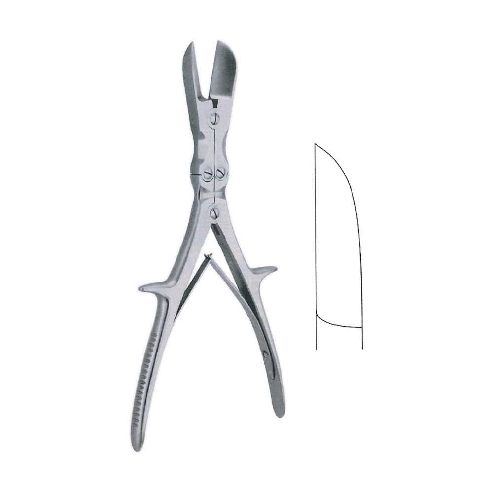 Stille-Liston Bone Cutting Rongeur Forceps 27 cm, 10 3/4", Straight (MB9-762)