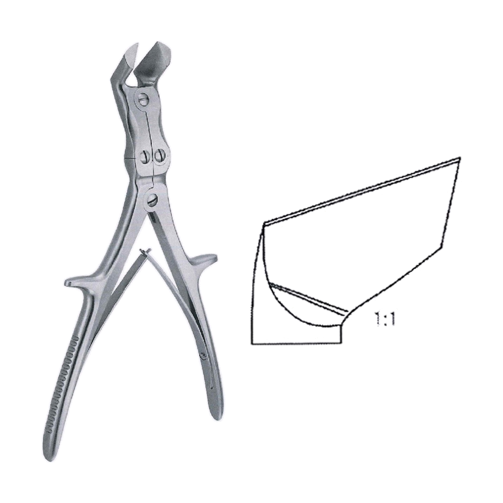 Liston Key Horsley Bone Cutting Rongeur Forceps 27 cm, 10 3/4" (MB9-766)