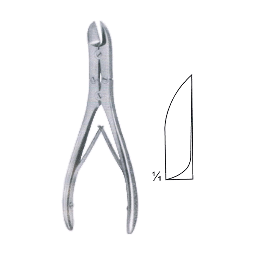 Walton-Liston Bone Cutting Rongeur Forceps 15 cm, 6", Straight (MB9-776)