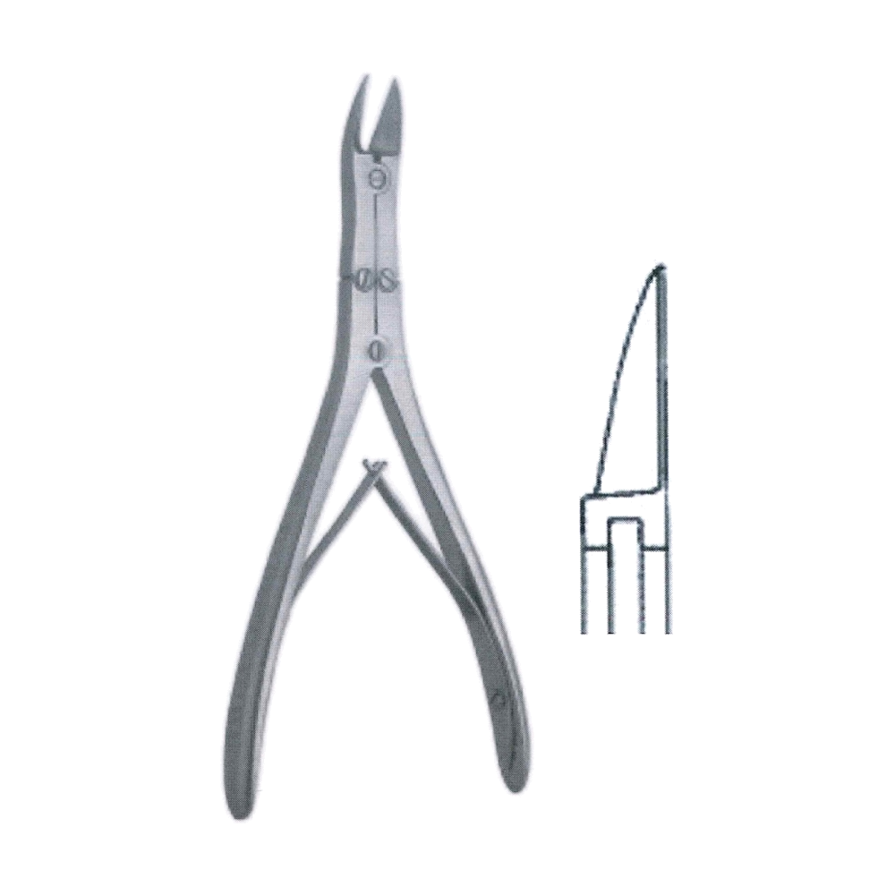 Mc Indoe Bone Cutting Rongeur Forceps 17.5 cm, 7", Straight (MB9-781)