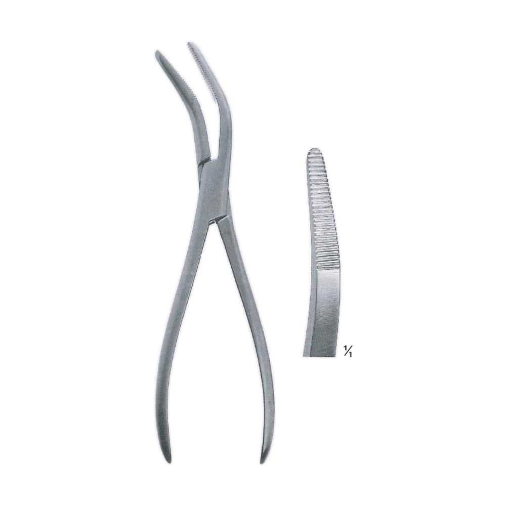 Van Buren Sequestrum Forceps 23.0 cm, 9", Curved on Side, Serrated (MB9-841)
