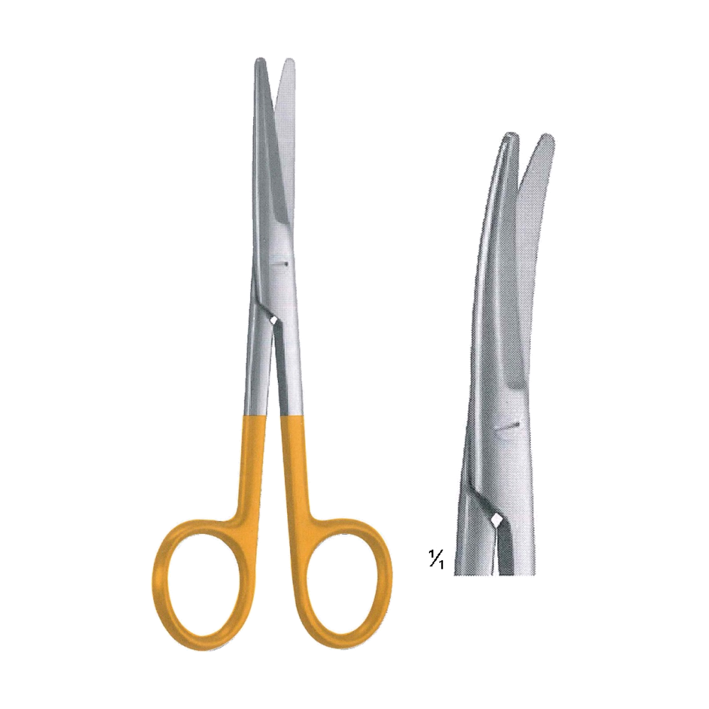 Mayo Dissecting Gynecological Scissors T/C Insert 14.5 cm, 5 3/4", B/B Cvd. (MBTC4-603)