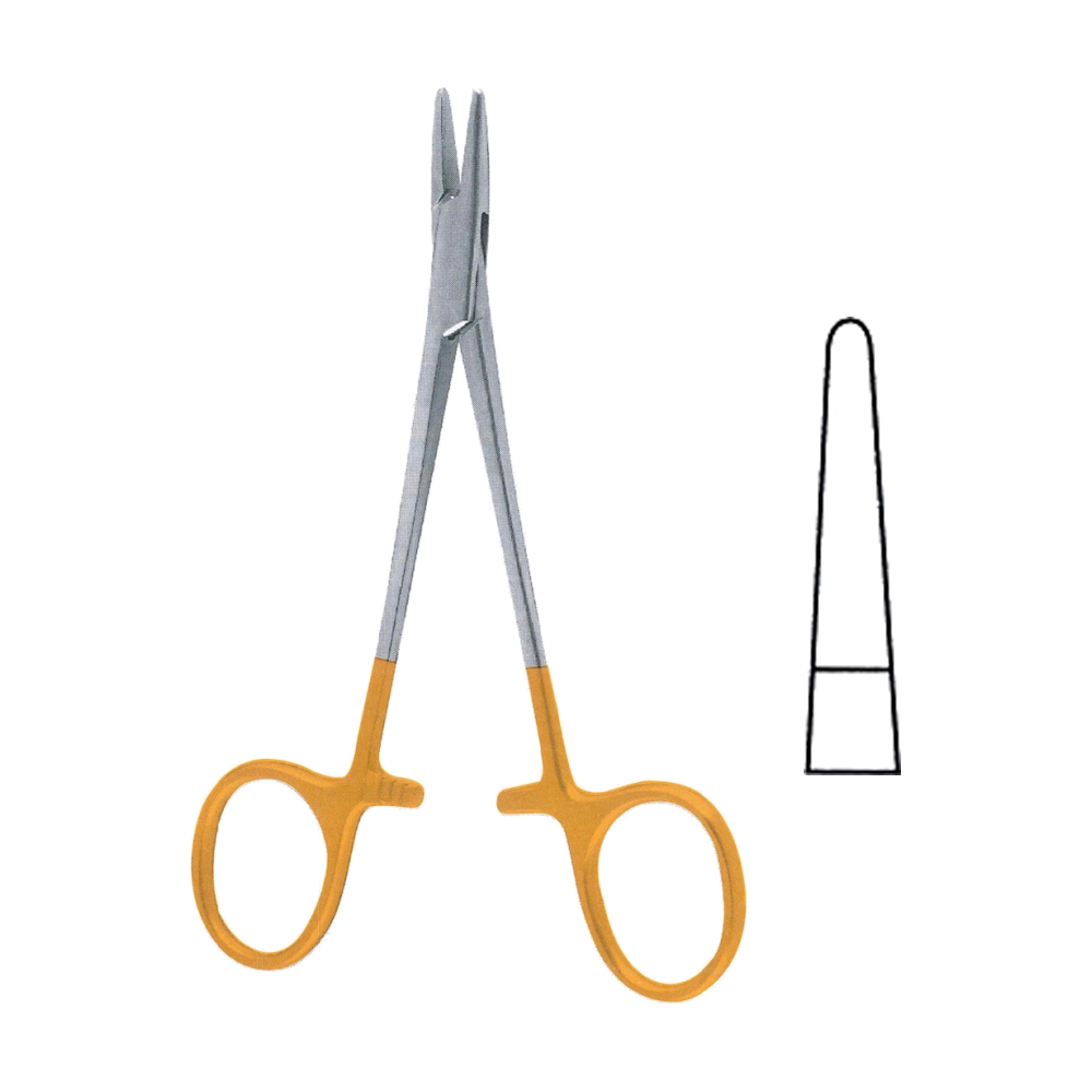 Halsey Needle Holders T.C. 13 cm, 5", Tungsten Carbide, Smooth (MBTC7-239)