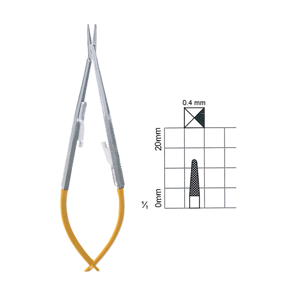 Castroviejo Needle Holders T.C. 14 cm, 5 1/2", Straight (MBTC7-297)