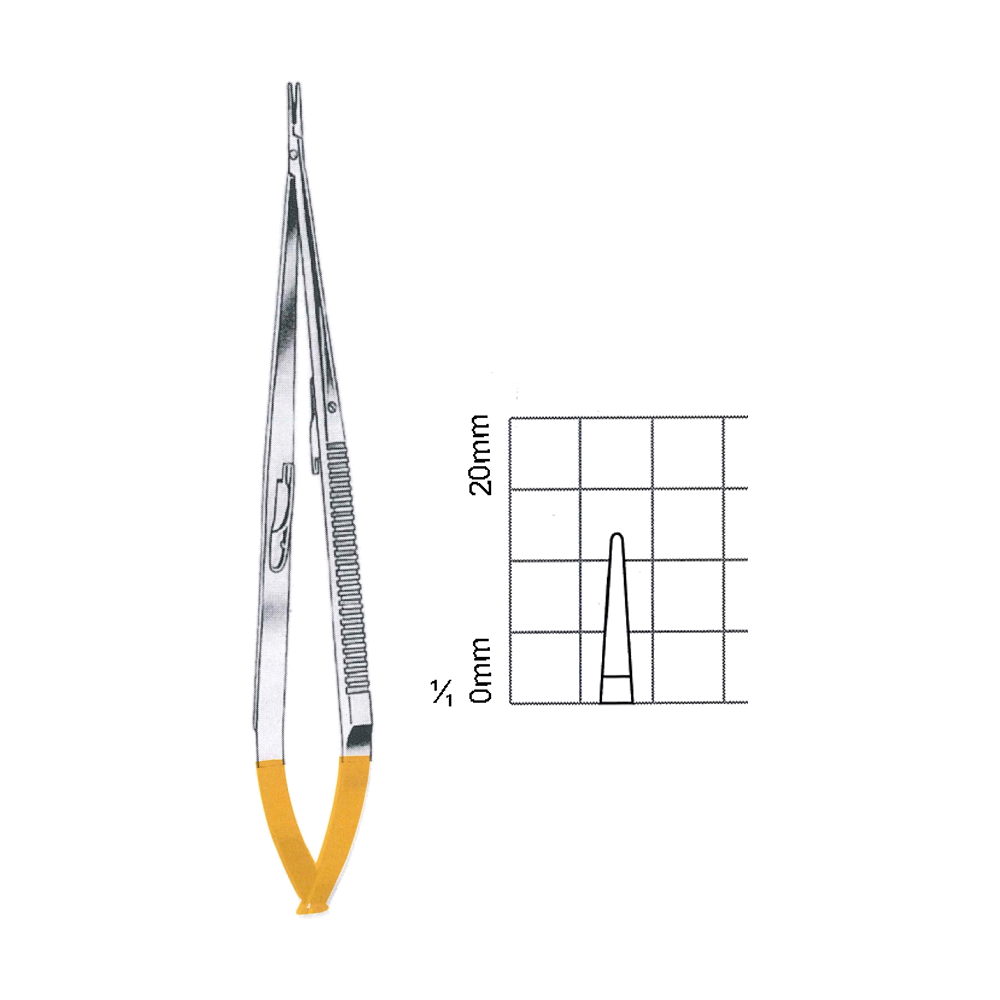 Jacobson Needle Holders T.C. 21 cm, 8 1/4", Smooth (MBTC7-301)