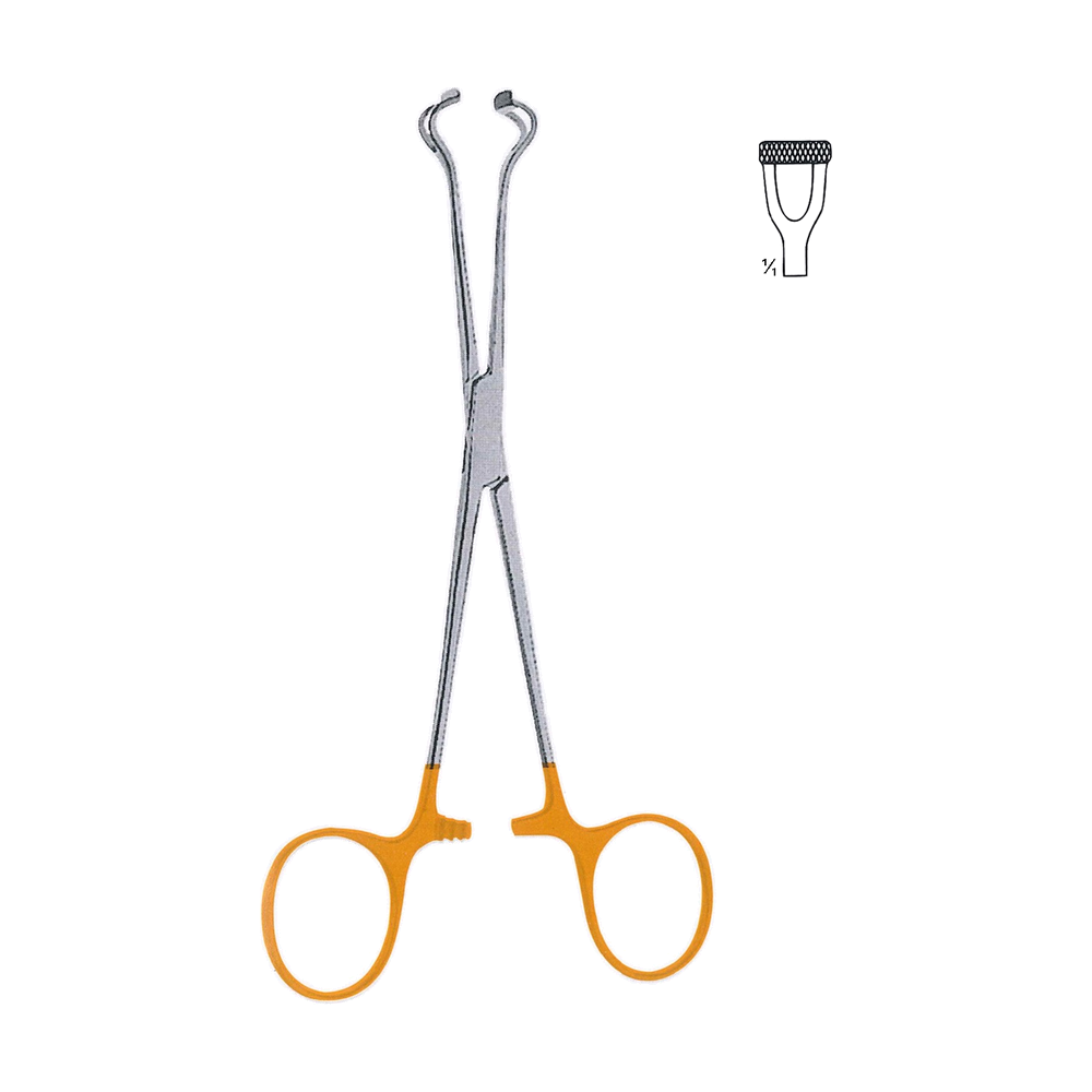 Babcock Intestinal & Tissue Grasping Clamp Forceps T/C 16.5 cm, 6 1/2" (TCMB12-033)