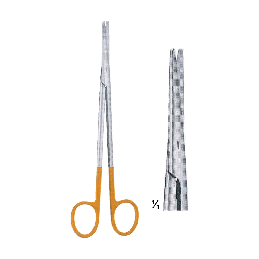 Metzenbaum-Nelson Operating Scissors T/C Insert 18 cm, 7", B/B Str. (TCMB4-547)